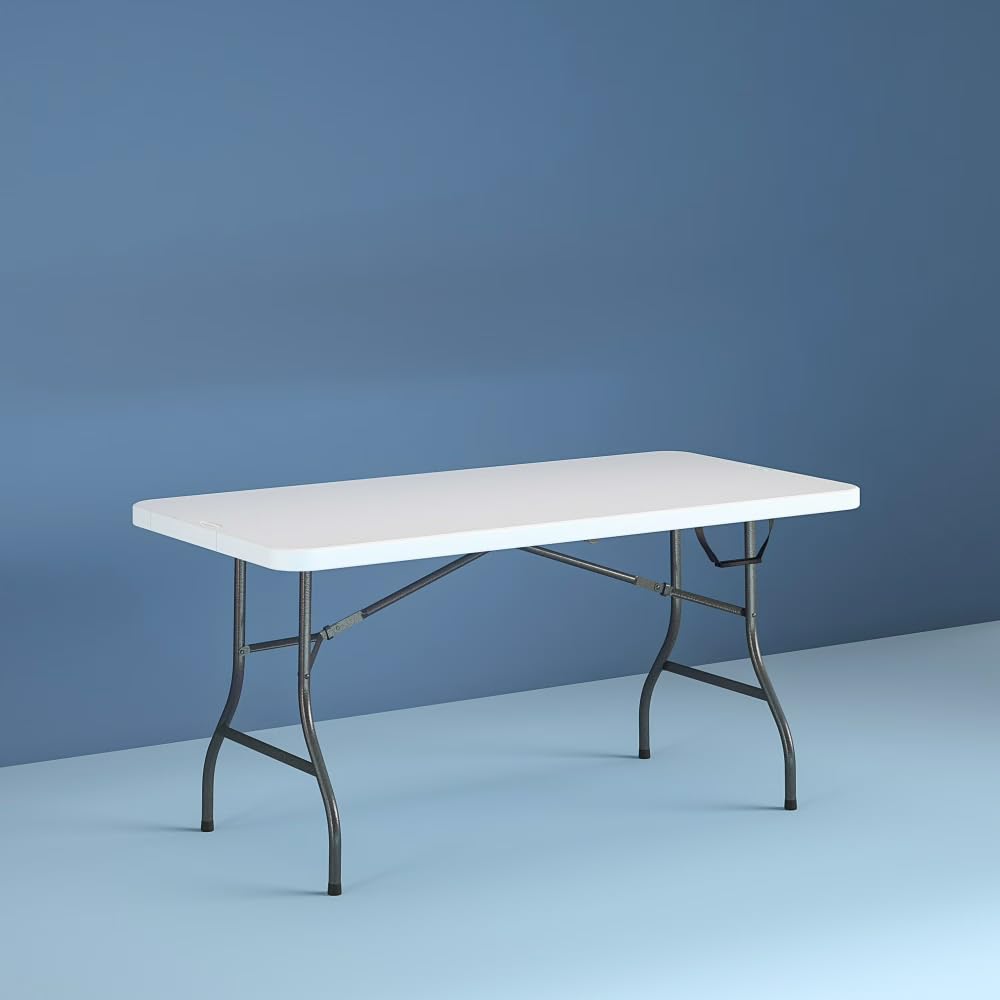 6 Foot Folding Table White Speckle U867
