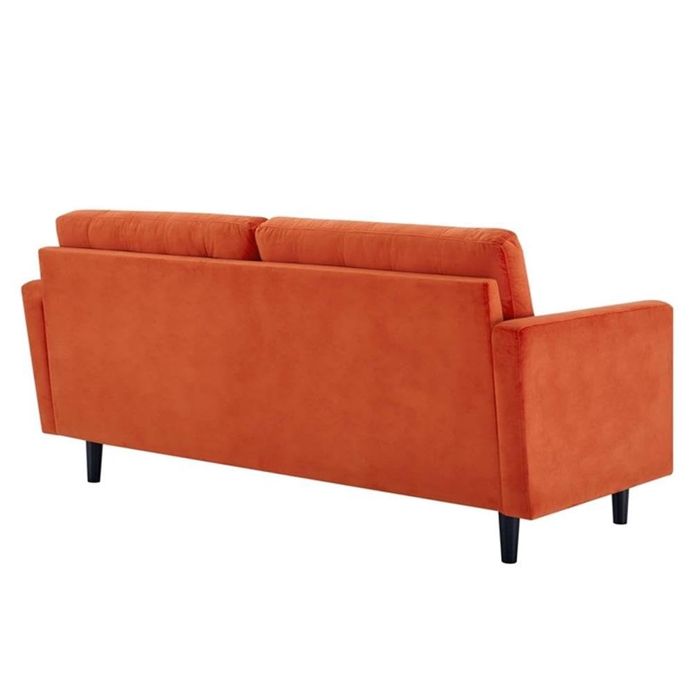 Orange Velvet Sofa Y161