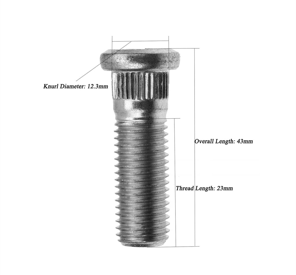 M12x1.5 43mm Wheel Studs W6539