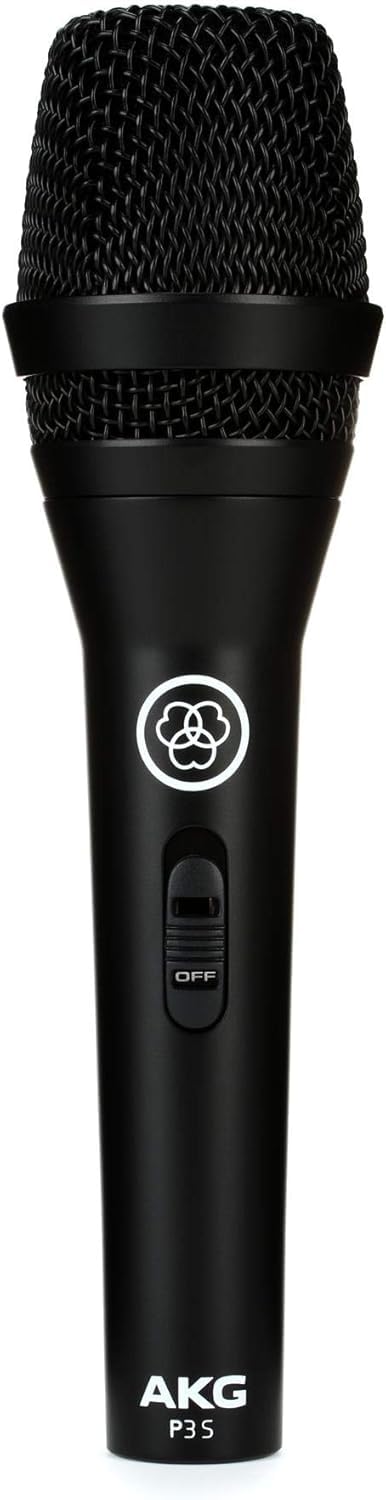 Cardioid Dynamic Vocal Microphone with On/Off Switch, XLR Connector, Black Z5852