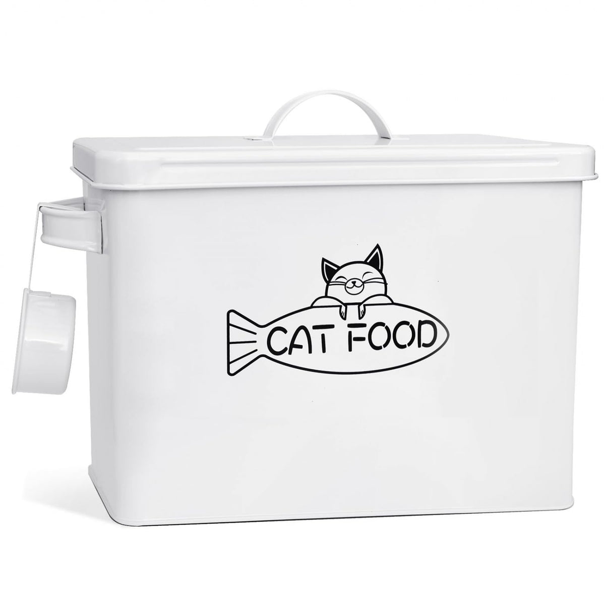 Large Airtight Pet Food Storage Container with Lid and Scoop 12-13 lbs W70174