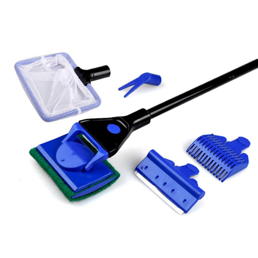 5 in 1 Glass Aquarium Cleaning Brush Fishnet X3076