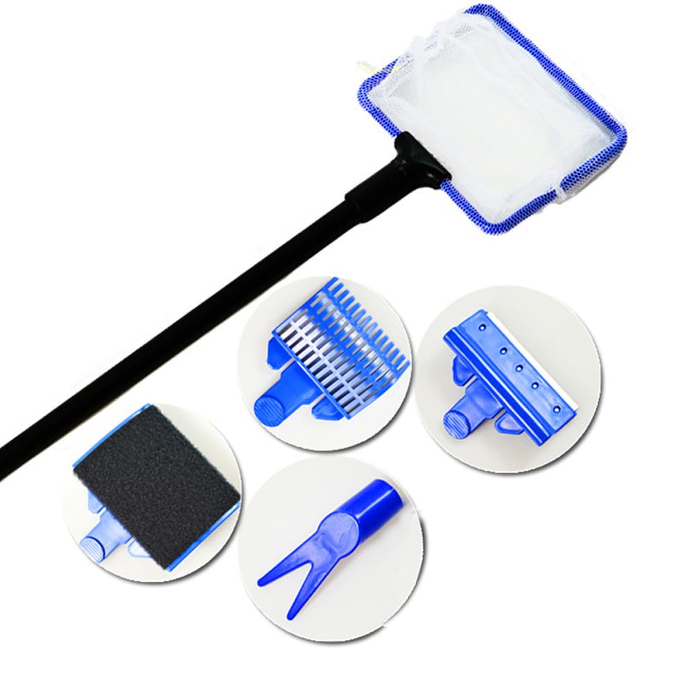 5 in 1 Glass Aquarium Cleaning Brush Fishnet X3076