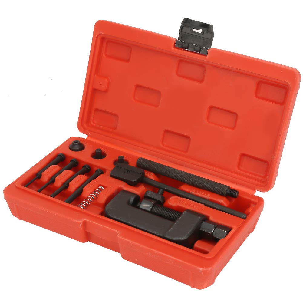 13PC Motorcycle Chain Breaker Rivet Tool Set with Carrying Case A478327