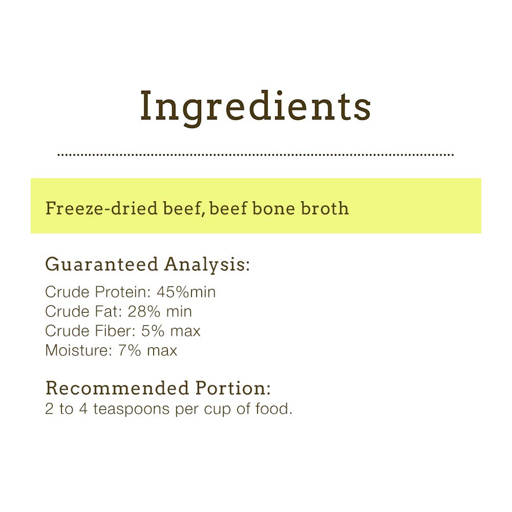 Freeze Dried Beef Bone Broth Powder for Dogs 3.35 oz H19355
