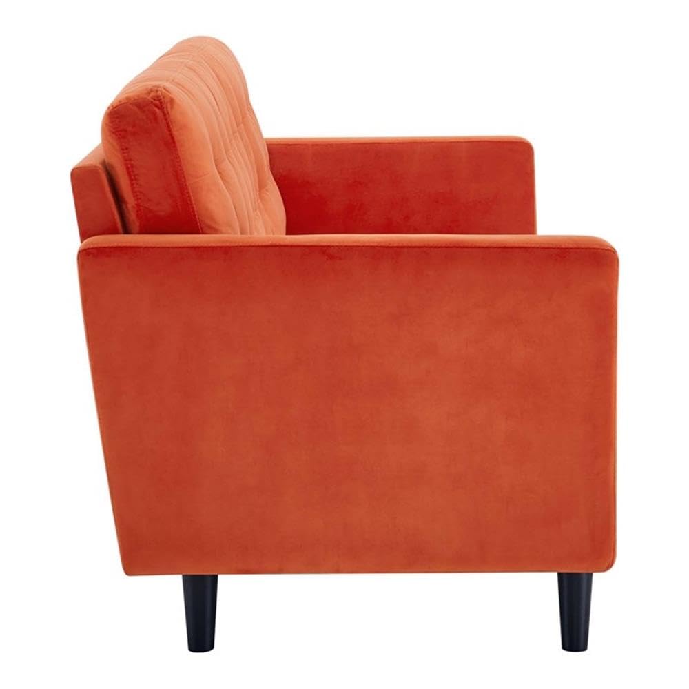 Orange Velvet Sofa Y161