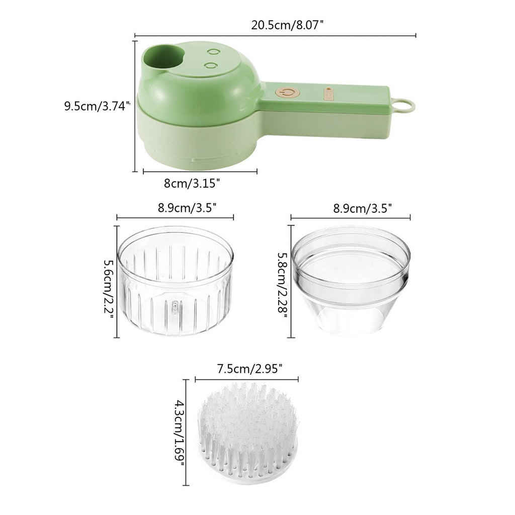 4 in 1 Handheld Electric Vegetable Cutter Set Q933