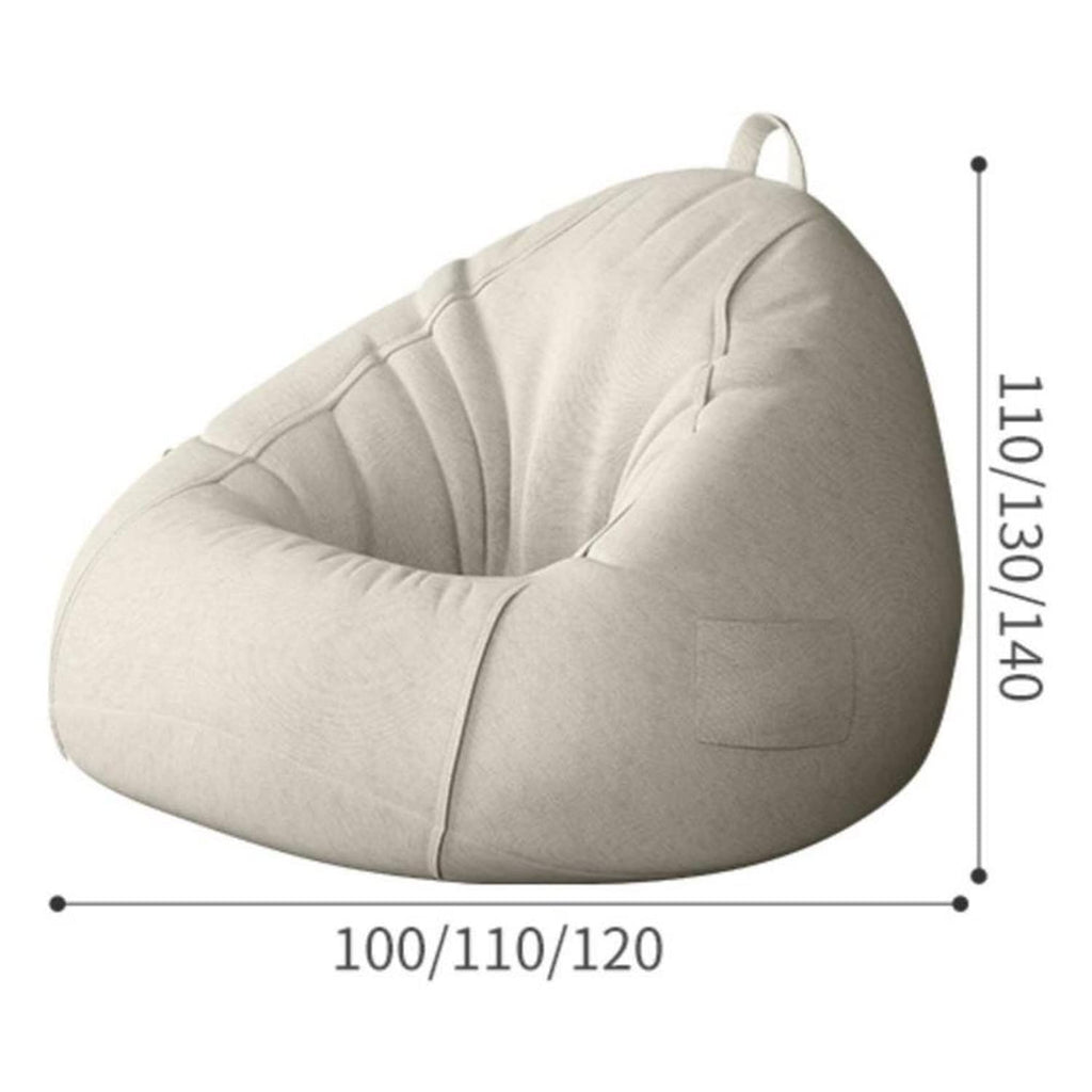 Washable Yellow Bean Bag Chair Cover 120 * 140cm J673217