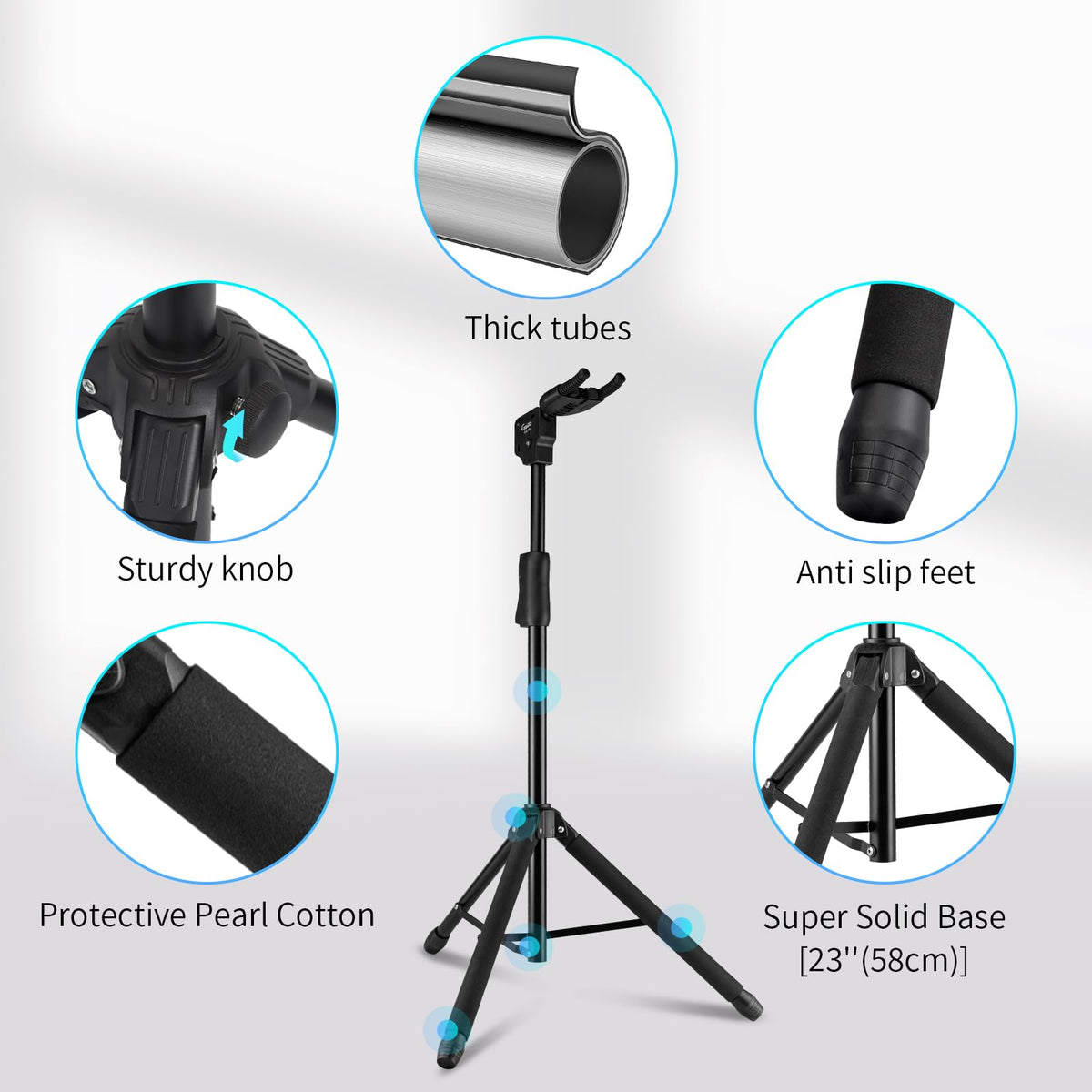 Heavy Duty Adjustable Foldable Guitar Stand Z168