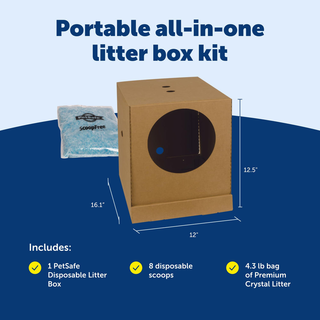 Disposable Litter Box, Fresh Scent, 4.3Lb Bag G277