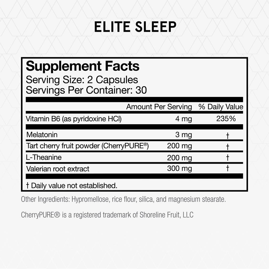 Melatonin L-Theanine Valerian Root Capsules Y39380