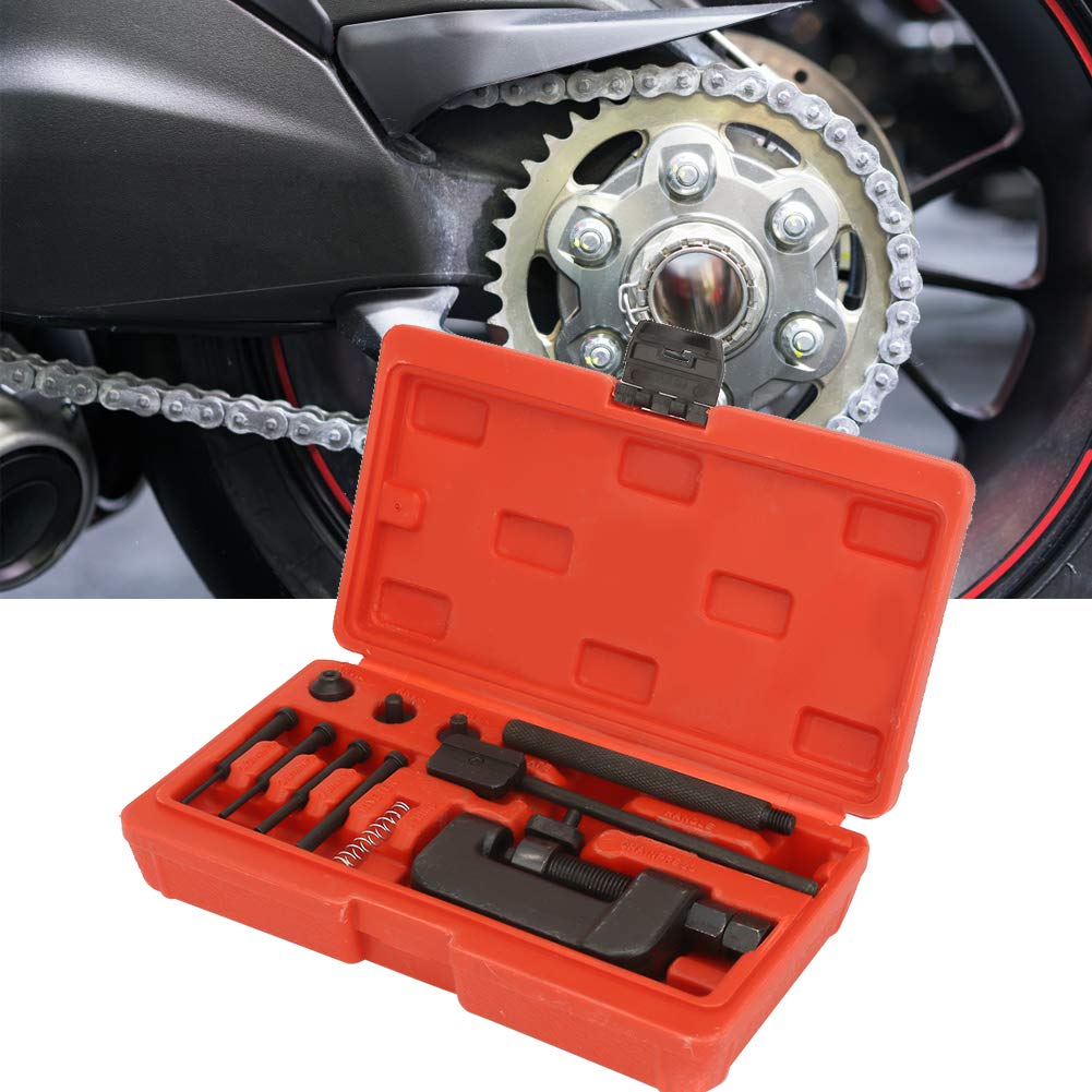 13PC Motorcycle Chain Breaker Rivet Tool Set with Carrying Case A478327
