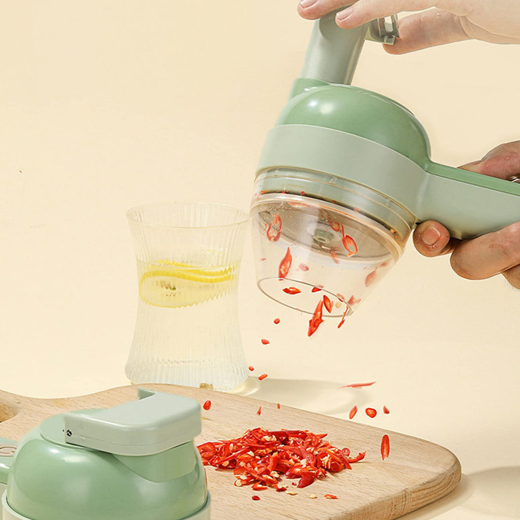 4 in 1 Handheld Electric Vegetable Cutter Set Q933