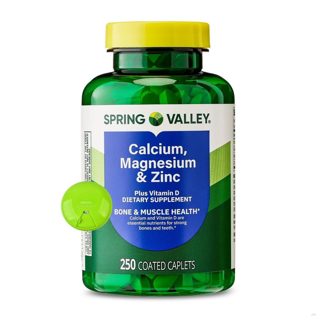 Calcium Magnesium Zinc Vitamin D3 Caplets 250 Count E4009