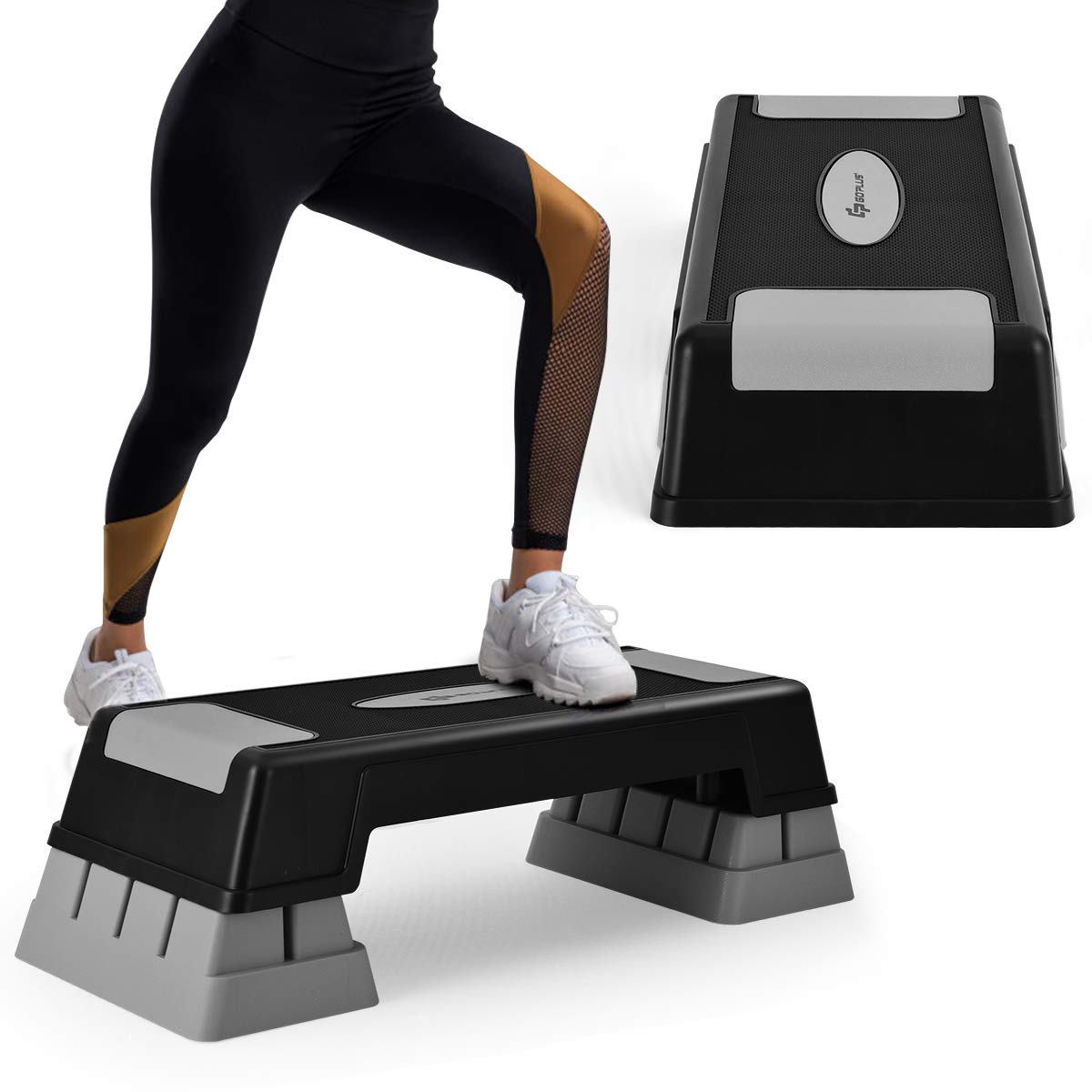 30'' Height Adjustable Aerobic Stepper with Risers O2966