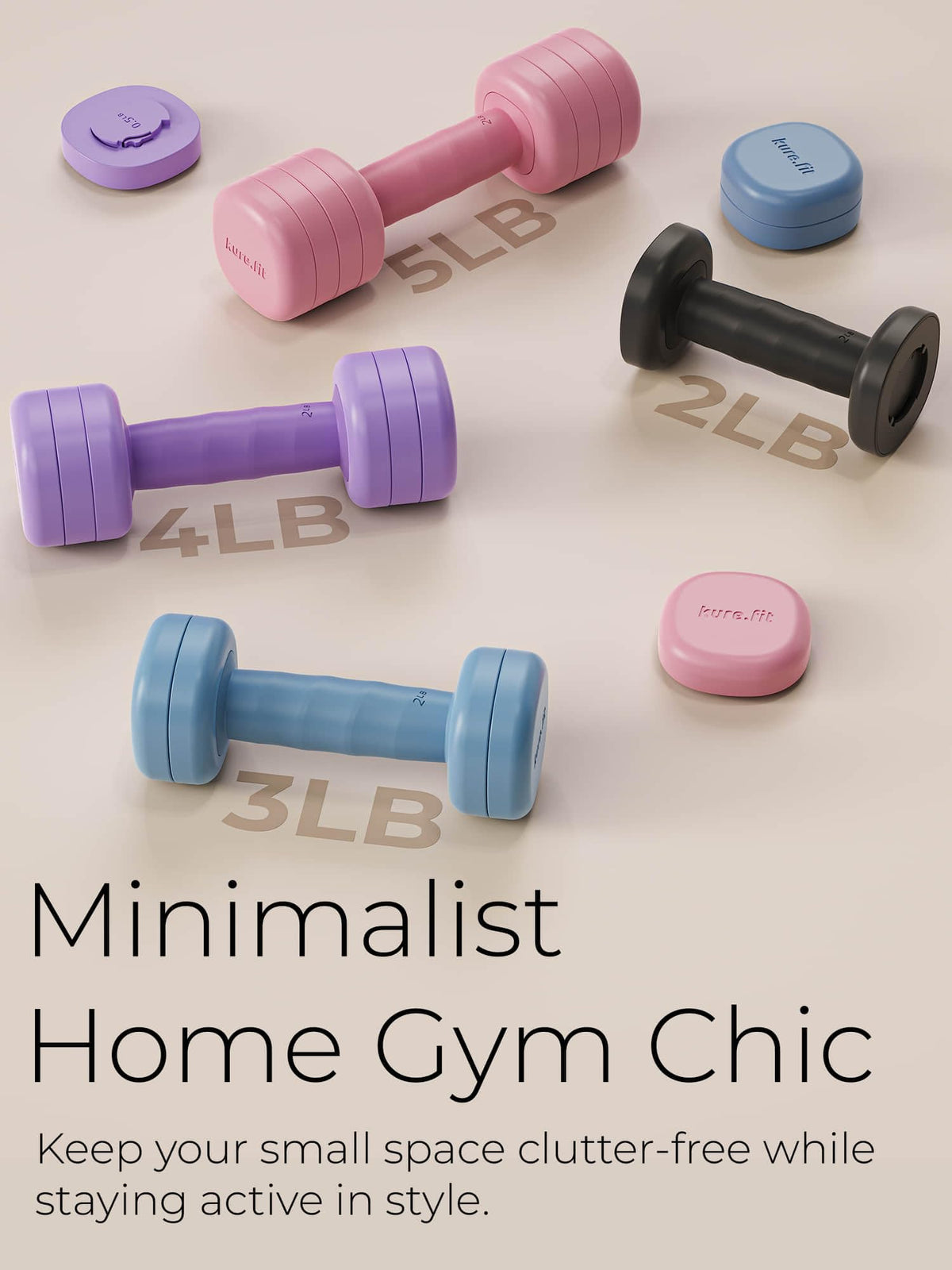 Adjustable Dumbbell Set 2LB 3LB 4LB 5LB P560