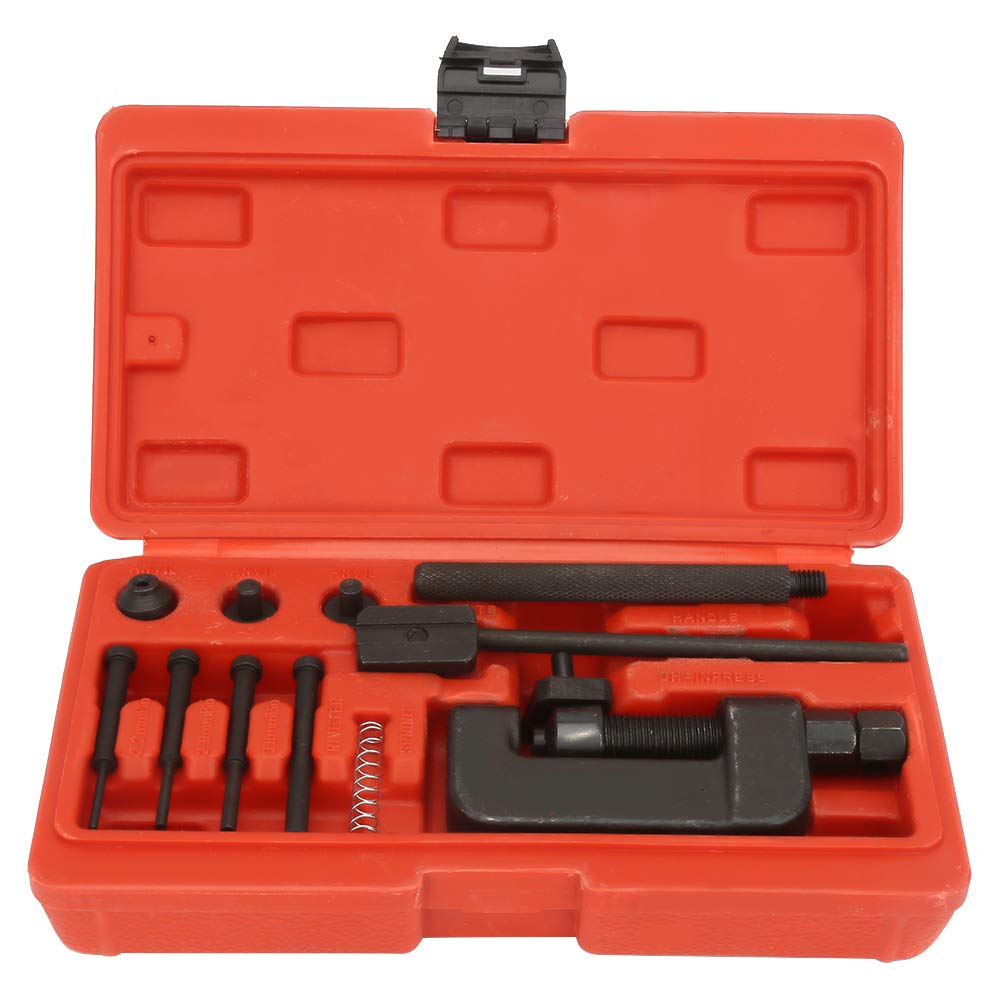 13PC Motorcycle Chain Breaker Rivet Tool Set with Carrying Case A478327