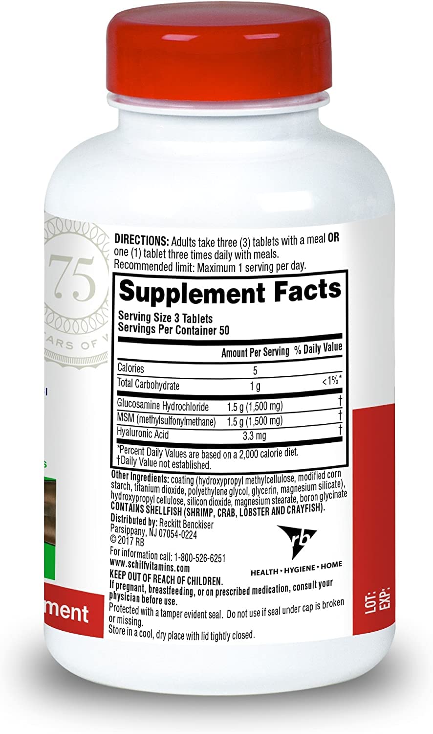 Glucosamine MSM Hyaluronic Acid Joint Supplement V896091