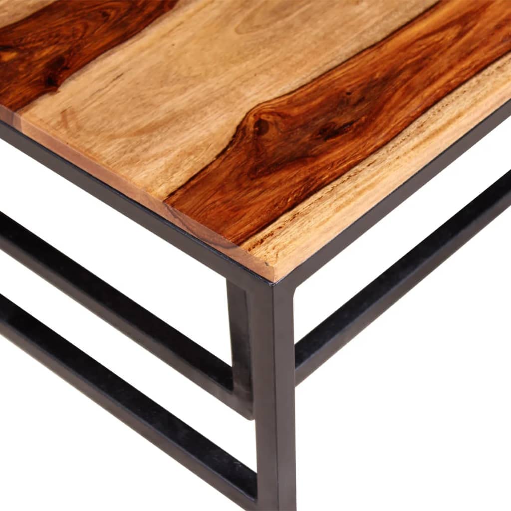 Two Piece Nesting Solid Sheesham Wood Coffee Table Set P520299