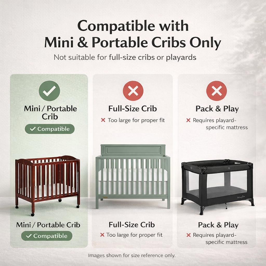 2-in-1 Breathable Inner Spring Portable Crib Mattress U42677