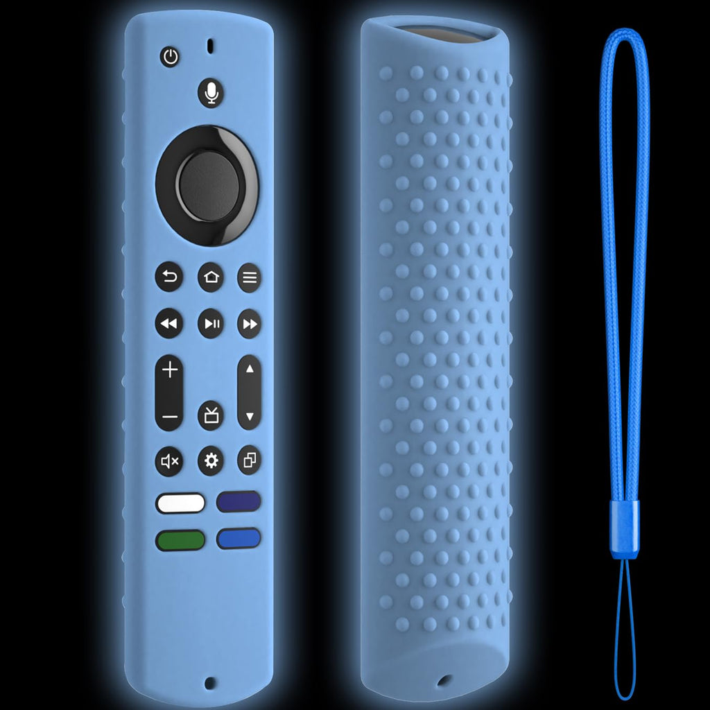 Silicone Remote Cover for Fire TV Stick 4K Max Glow Blue E595