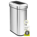 24 Gallon 90 Liter Open Top Stainless Steel Slim Trash Can V60786