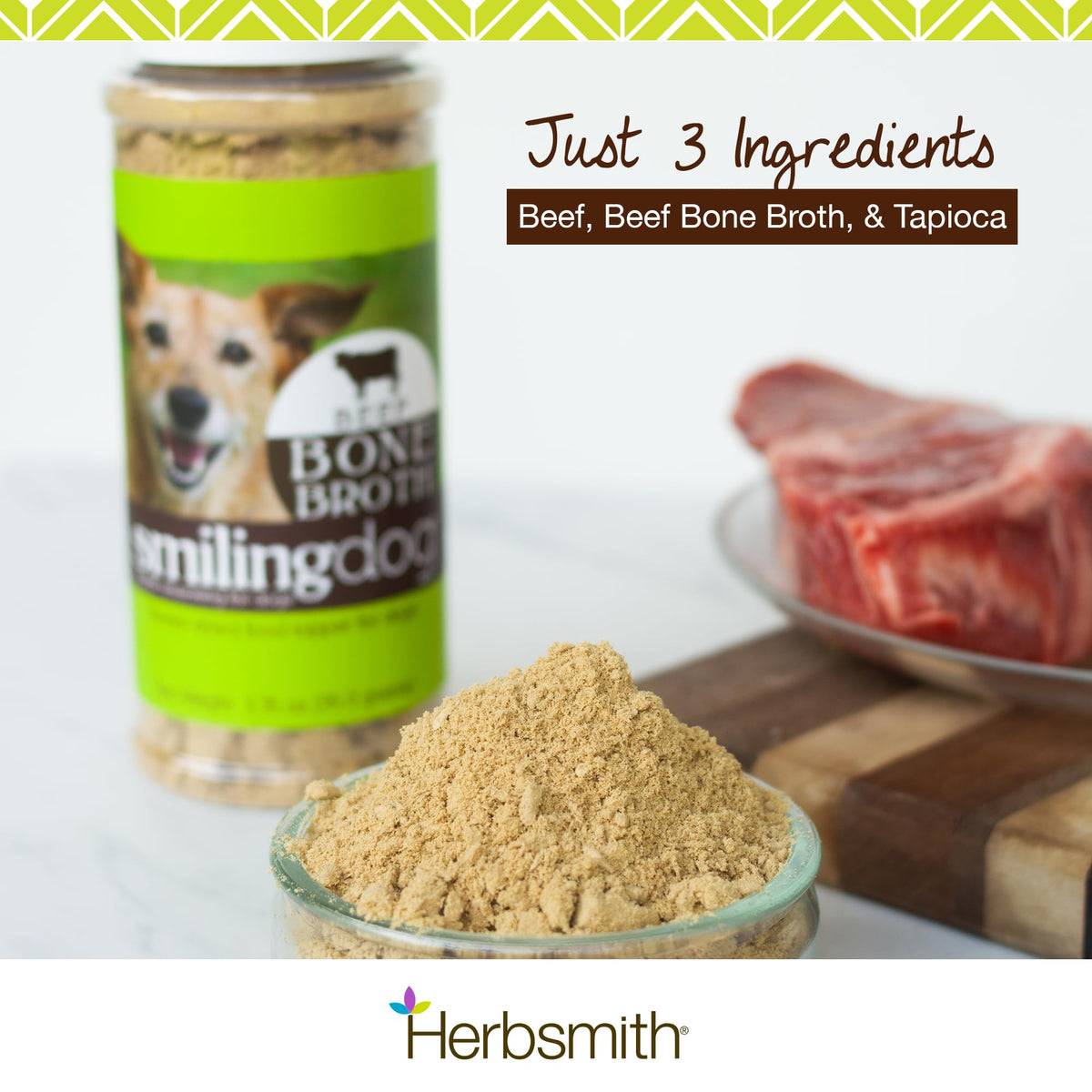 Freeze Dried Beef Bone Broth Powder for Dogs 3.35 oz H19355