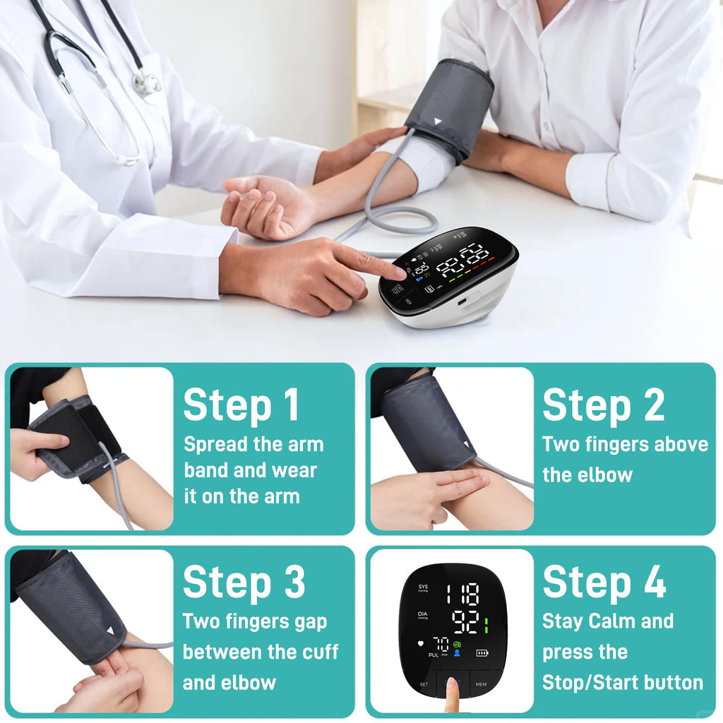 Automatic Upper Arm Blood Pressure Monitor with Large Cuff X4465