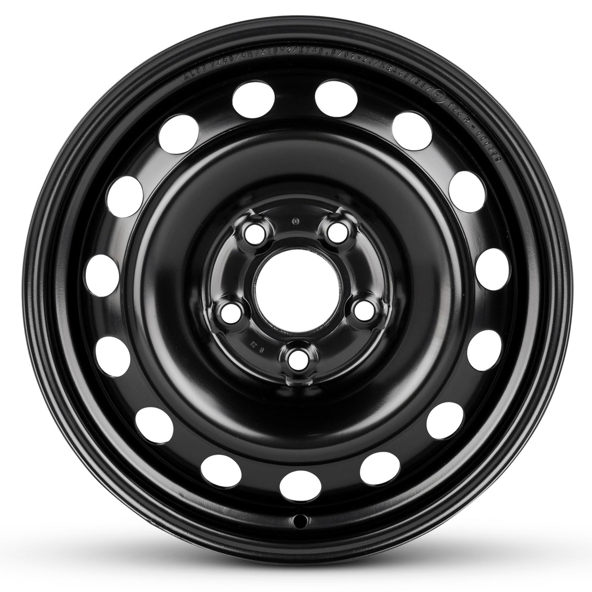 16 Inch Painted Black Car Wheel V90754