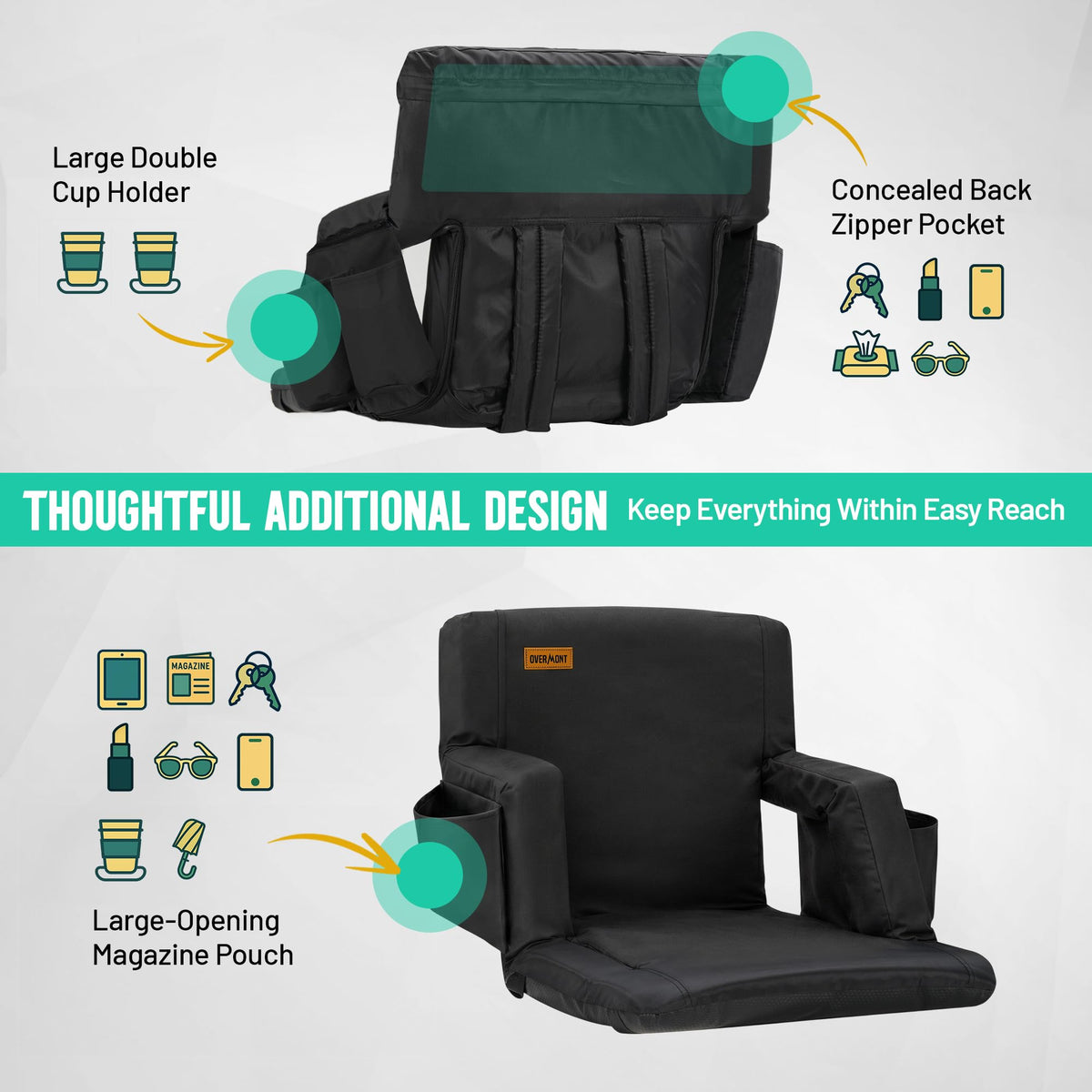Padded Bleacher Seat Cushion Q4197
