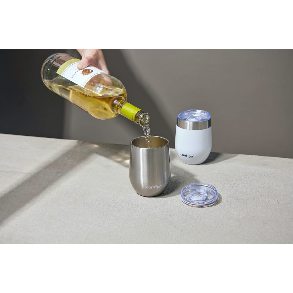 Stainless Steel Wine Tumbler with Splash-Proof Lid, 12oz., 2 Pack Z317278
