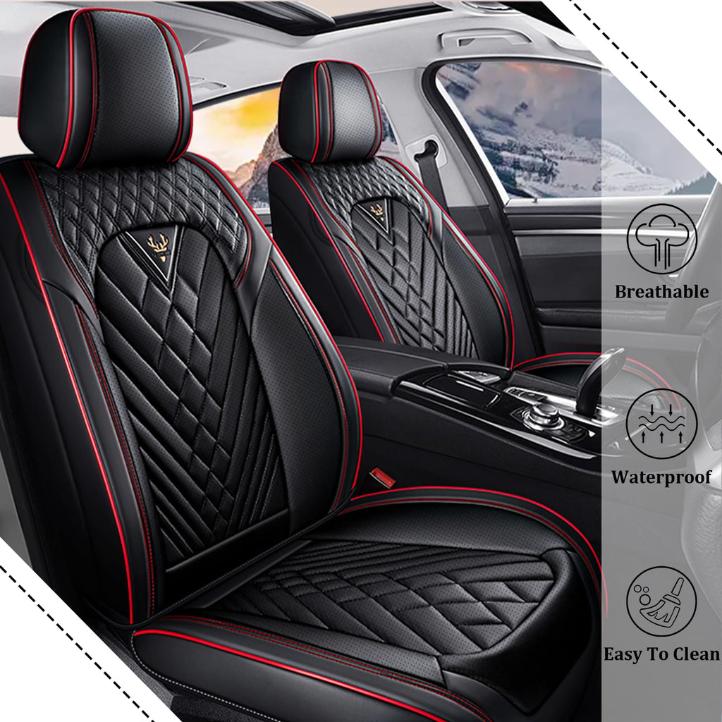 Waterproof Nappa Leather Full Set Car Seat Covers W190