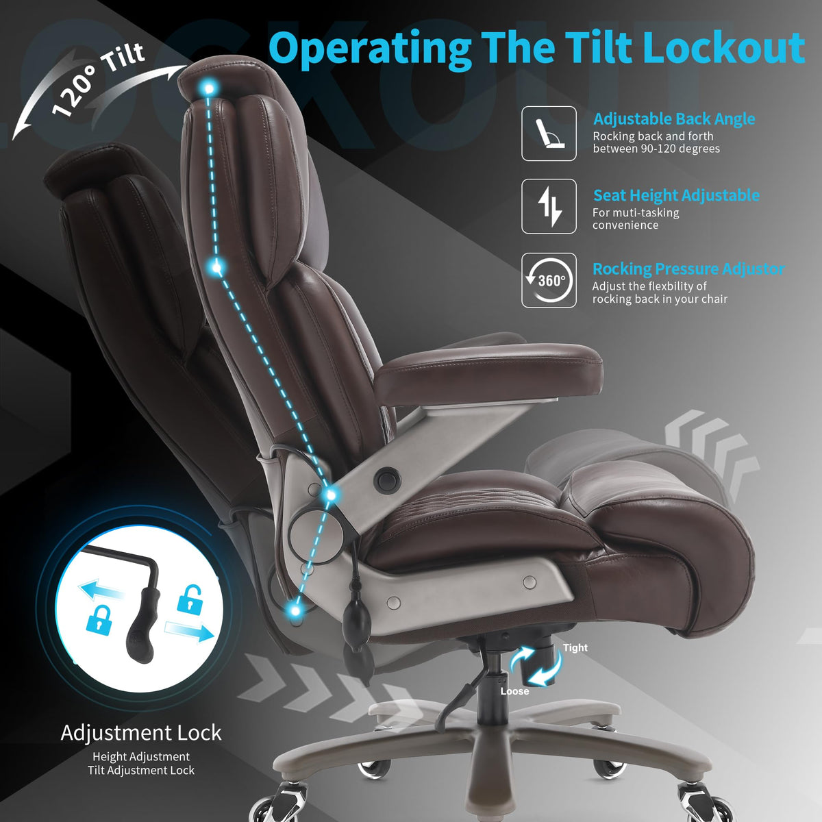 Big and Tall Ergonomic High Back Office Chair M2962