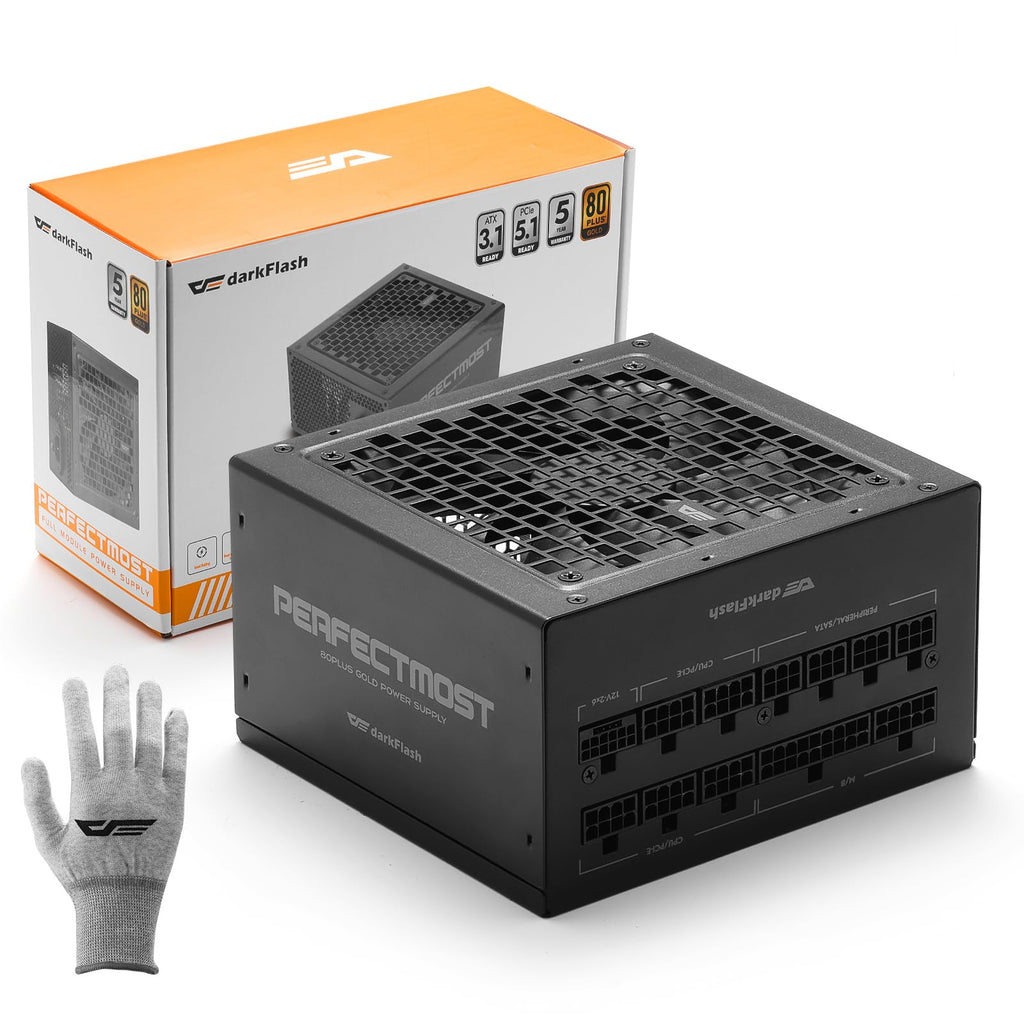 Fully Modular ATX 3.1 PCIe 5.1 80 Plus Gold Power Supply U3879