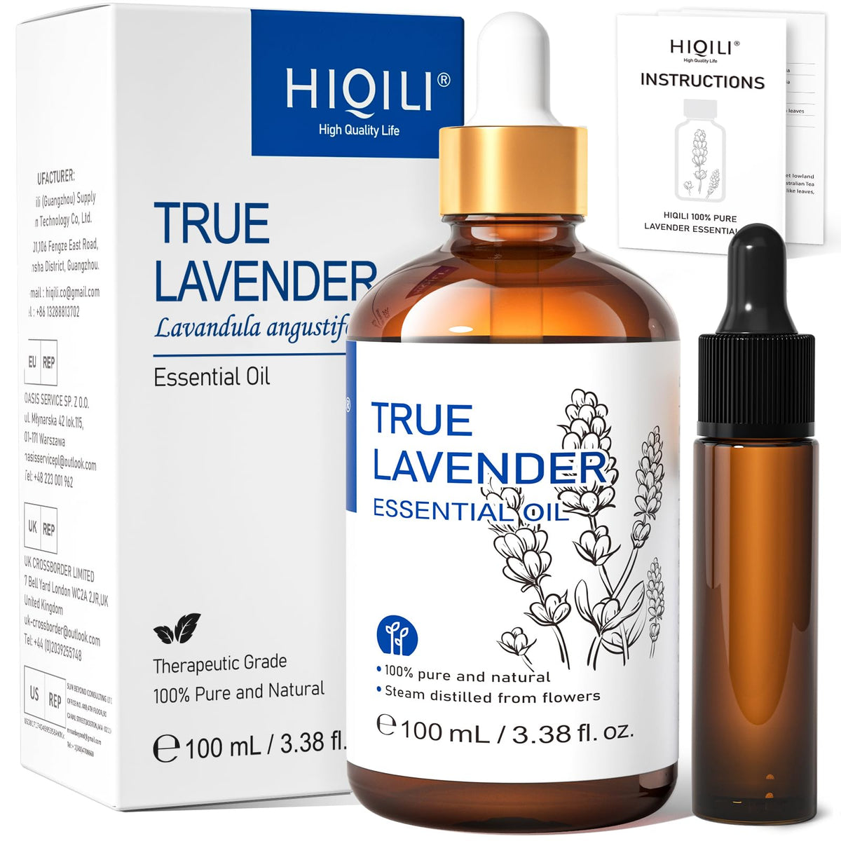 100ML Lavender Essential Oil & 5ML*32 Fragrance Oil Set G644157
