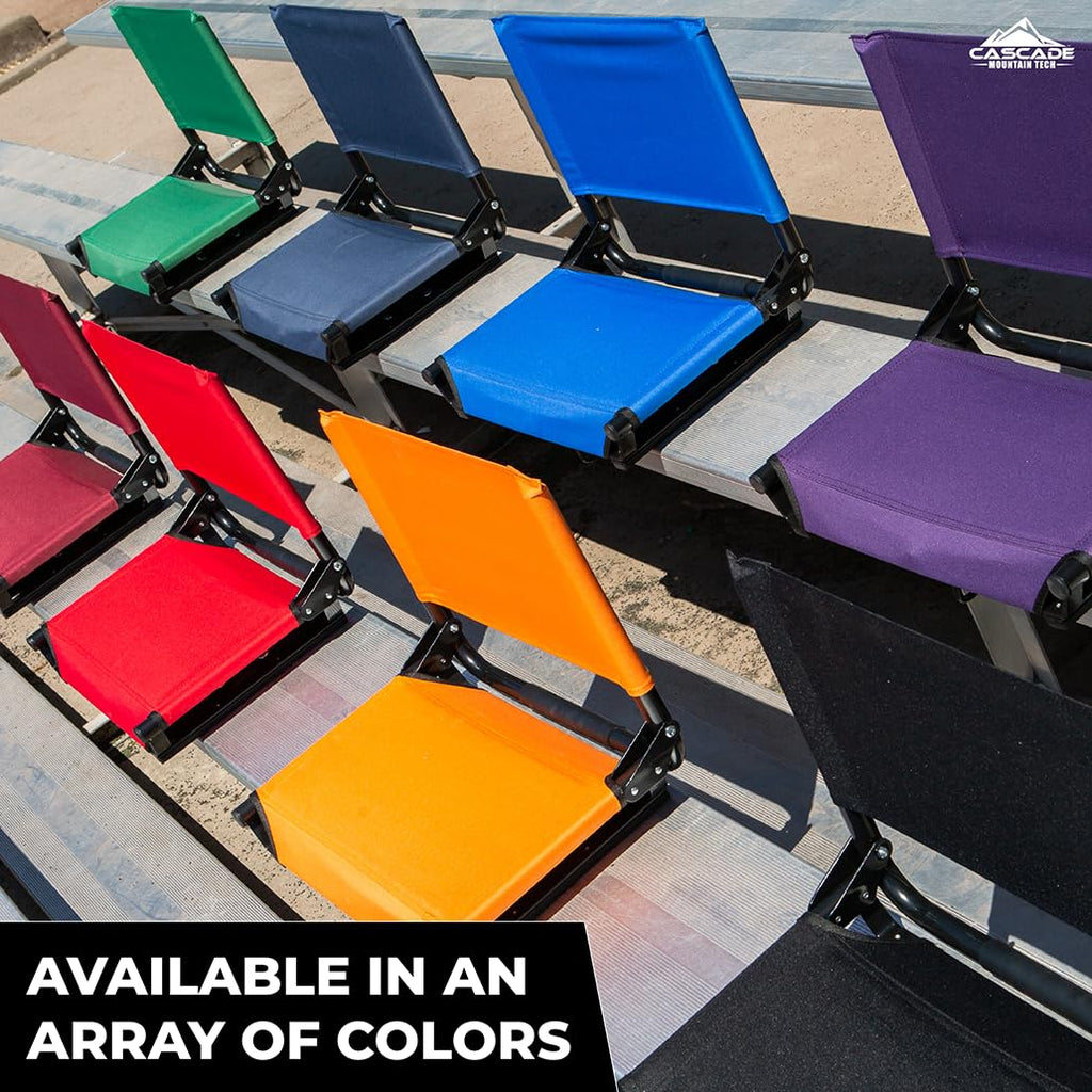 Portable Folding Steel Stadium Seats for Bleachers, Black P25022