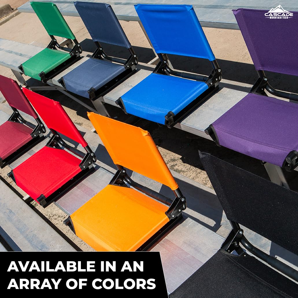 Portable Folding Steel Stadium Seats for Bleachers, Black P25022