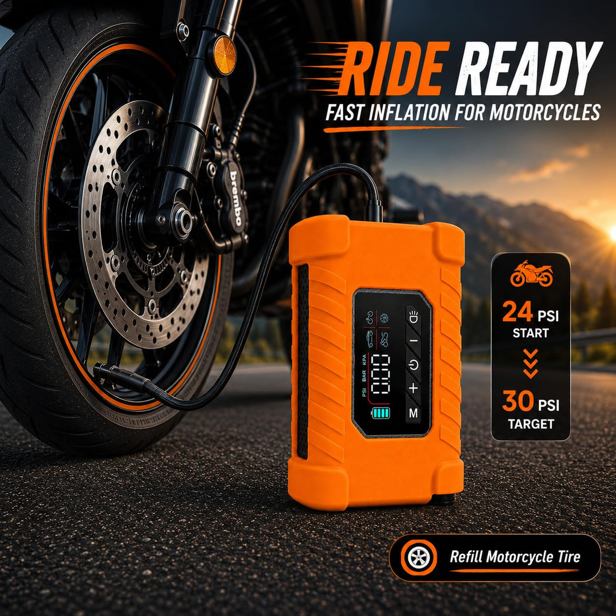 140PSI Cordless Air Pump E353