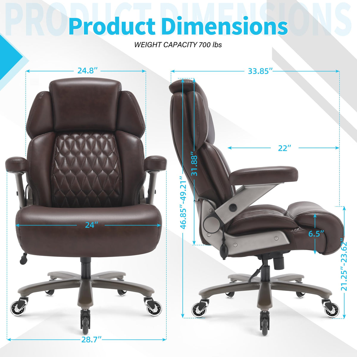Big and Tall Ergonomic High Back Office Chair M2962