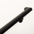 Aluminum Handrail Kit with Wall Mount Brackets, Black Textured, 3' Length B927399