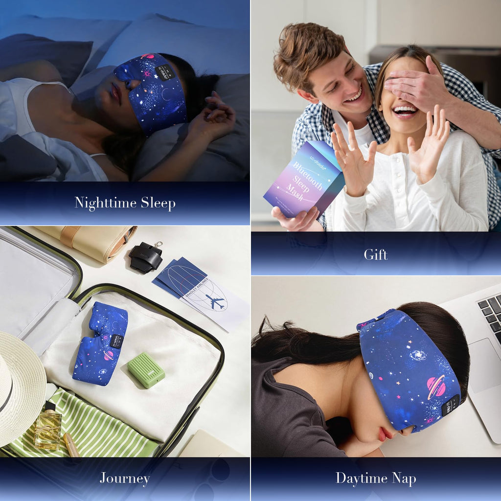 Sleep Mask with Bluetooth Headphones and Silk Sleep Mask E213131