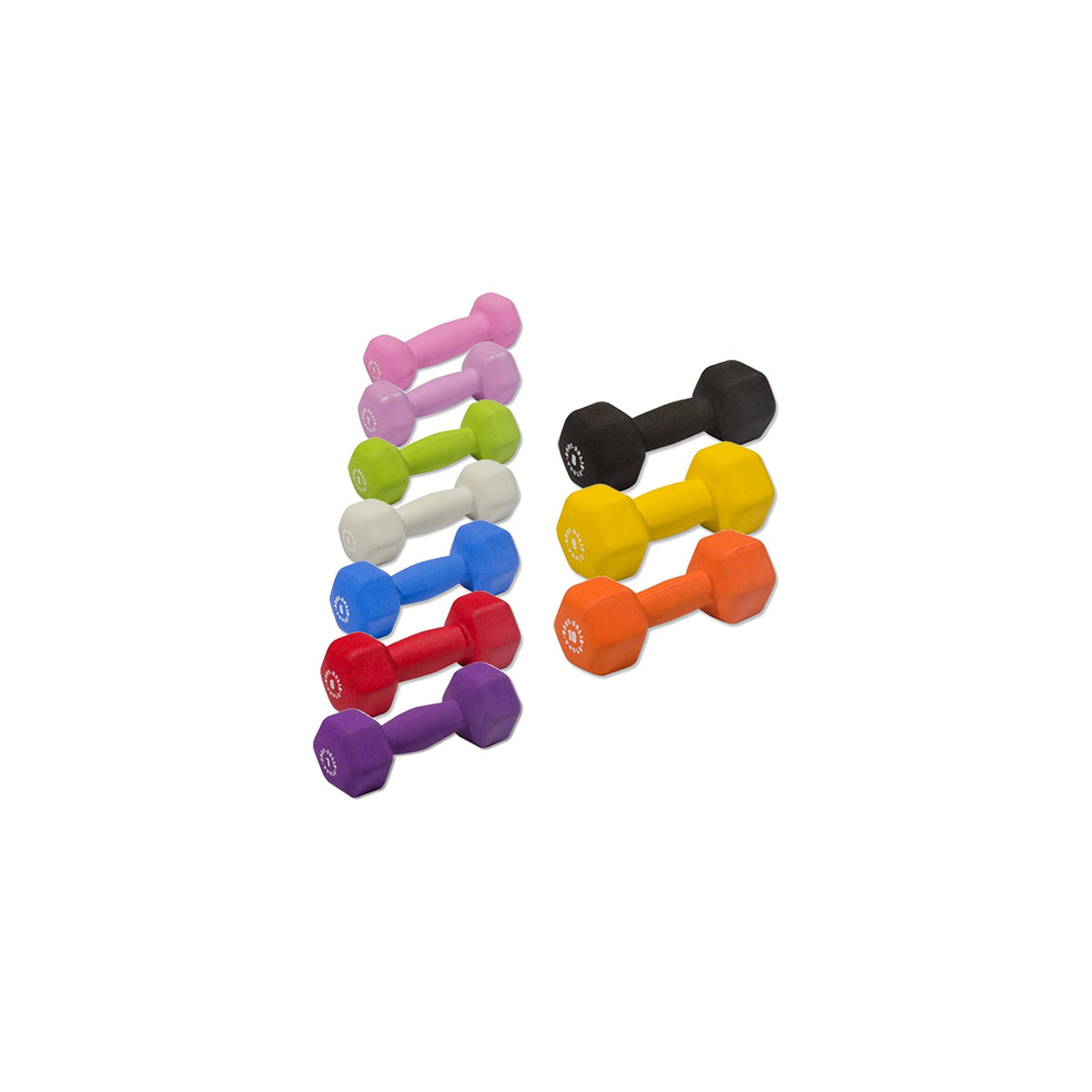 Neoprene Dumbbell Set 1-10lbs Pair B9362