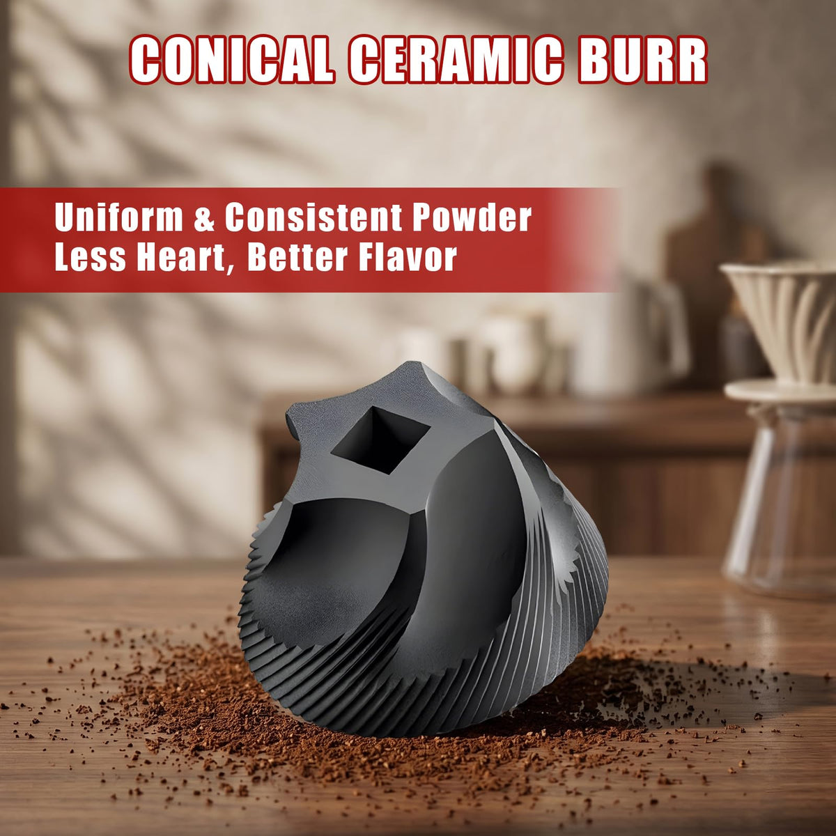 Electric Coffee Grinder with Conical Ceramic Burr C227
