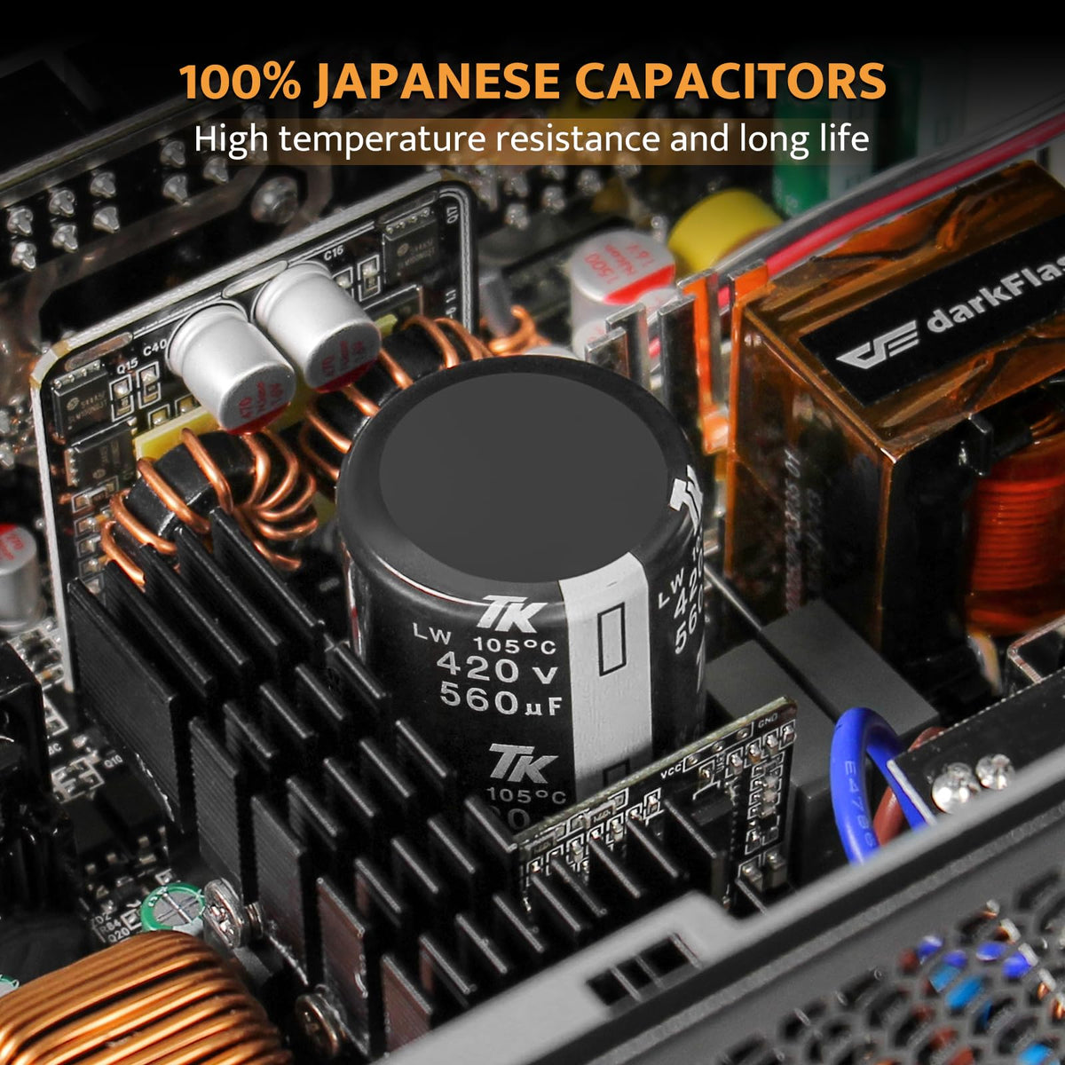 Fully Modular ATX 3.1 PCIe 5.1 80 Plus Gold Power Supply U3879