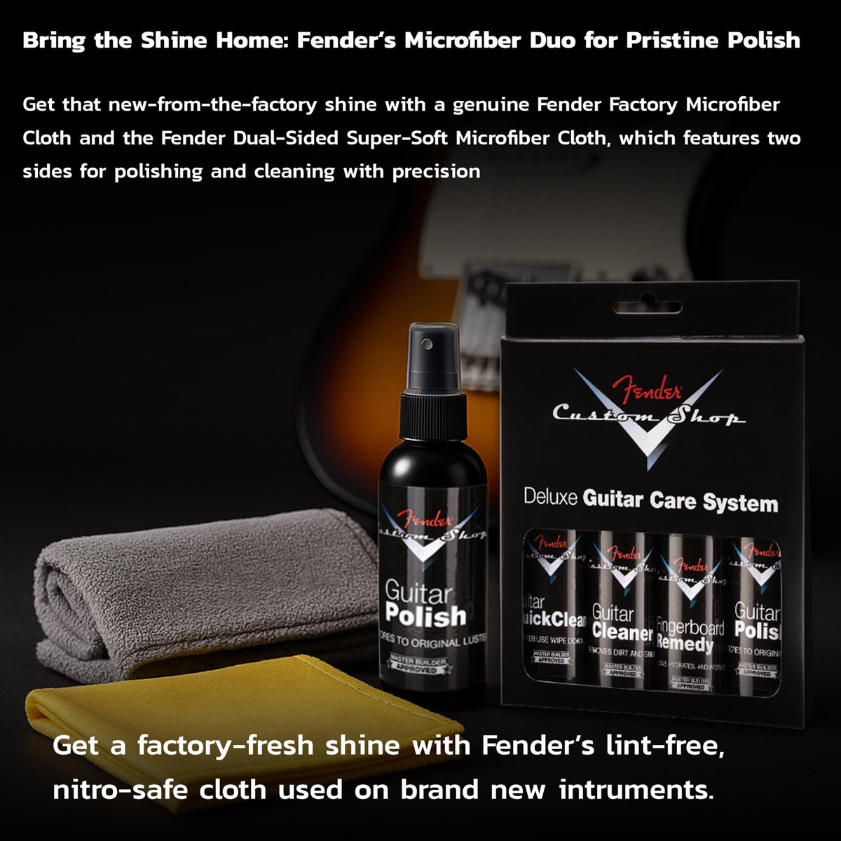 Guitar Care Kit with Microfiber Cloth Q279124
