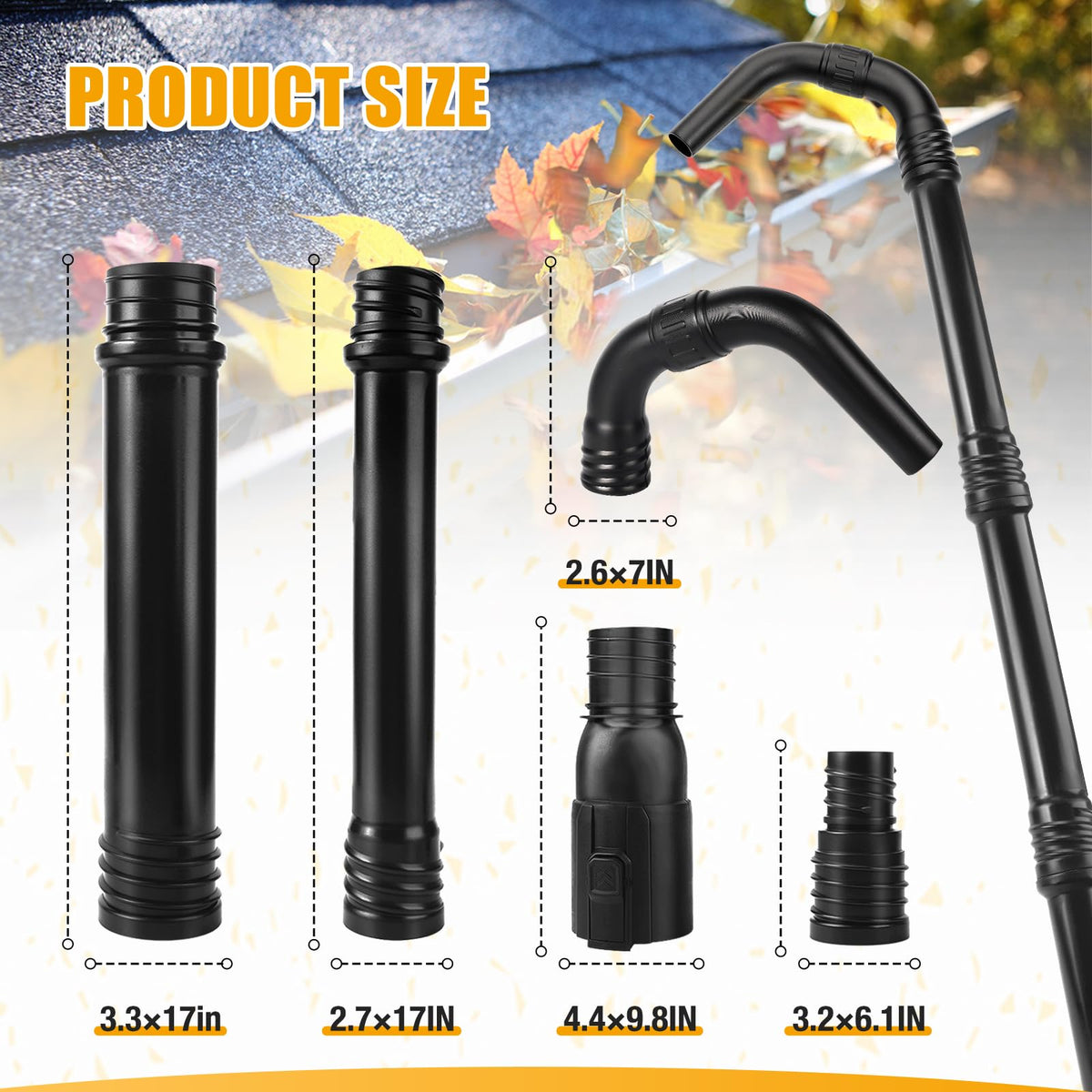 Gutter Cleaning Kit with 360° Adjustable Nozzle D510