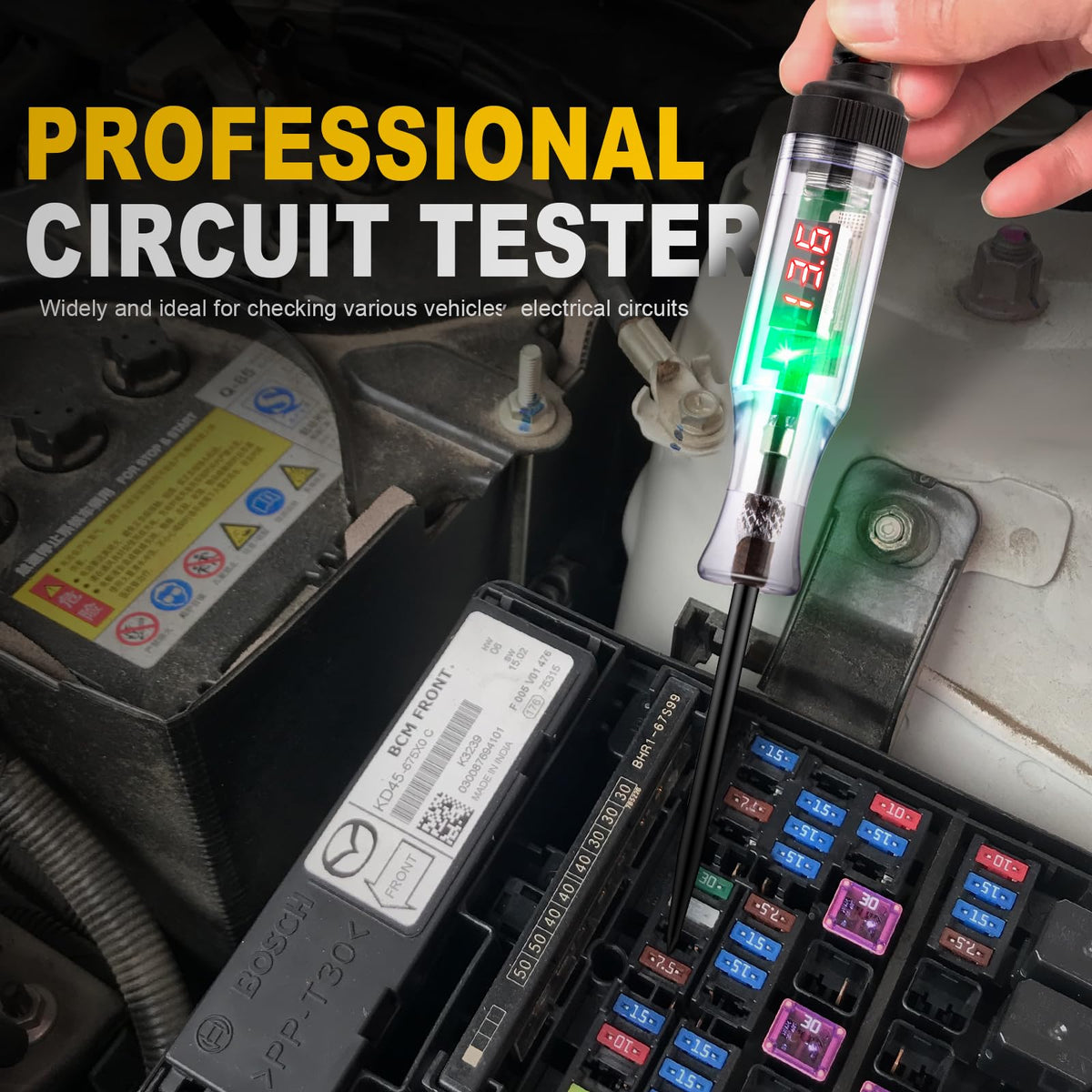 5-90V Digital LED Circuit Tester with Voltage Display H166