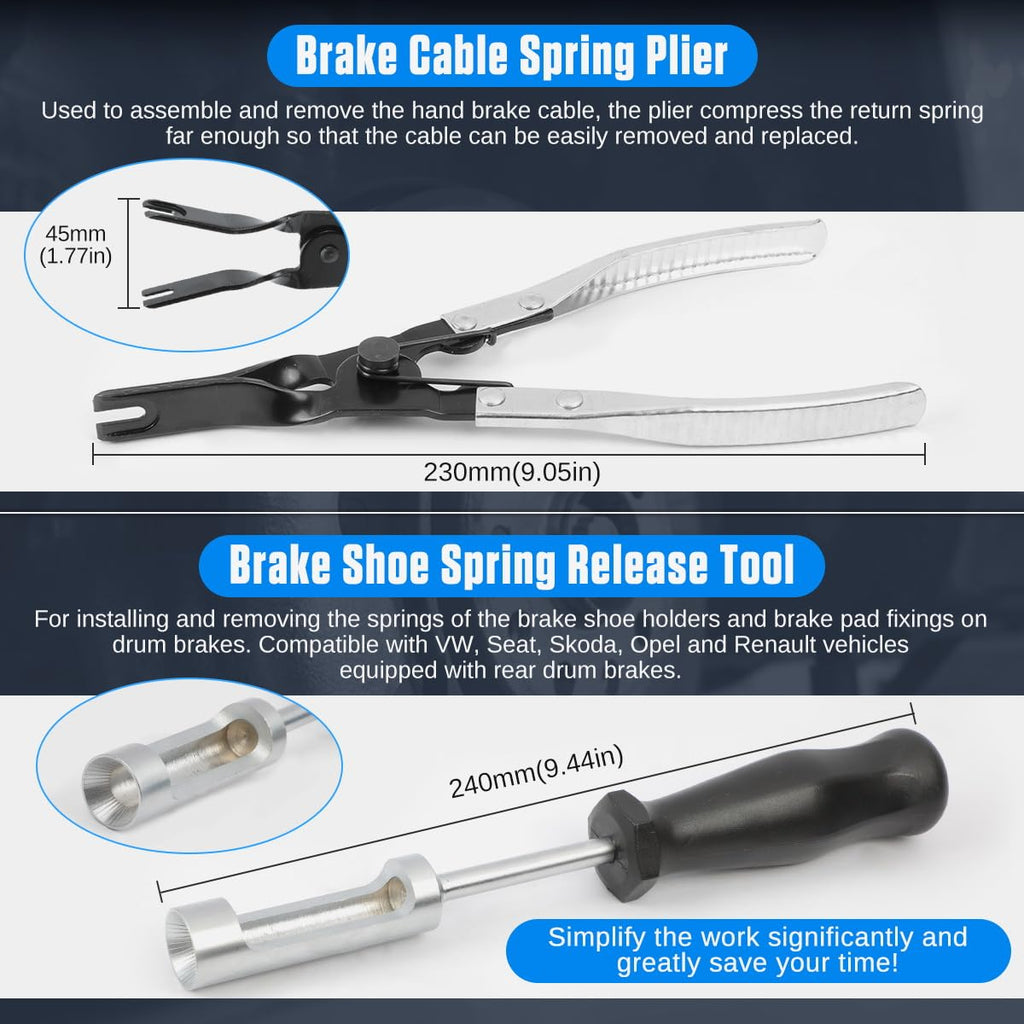 15 Pc Drum & Disc Brake Tool Kit W10855