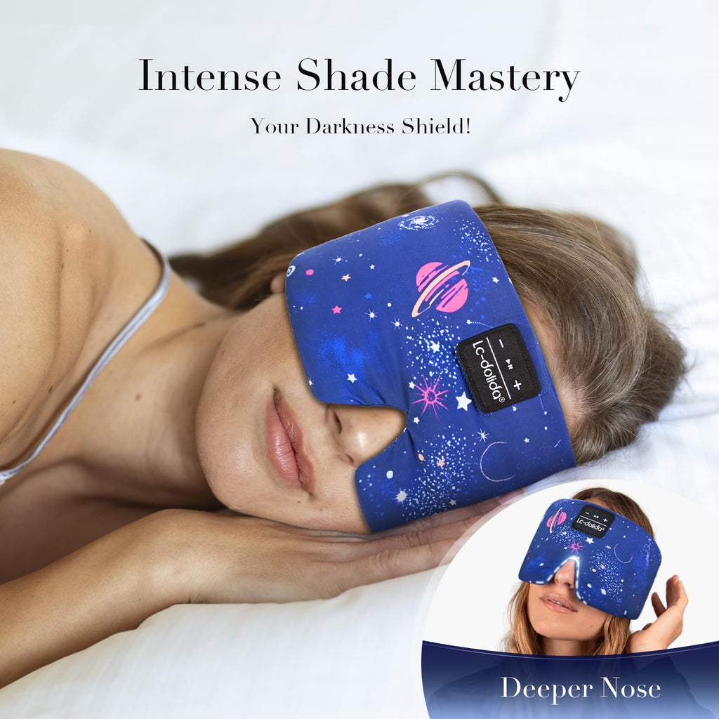 Sleep Mask with Bluetooth Headphones and Silk Sleep Mask E213131