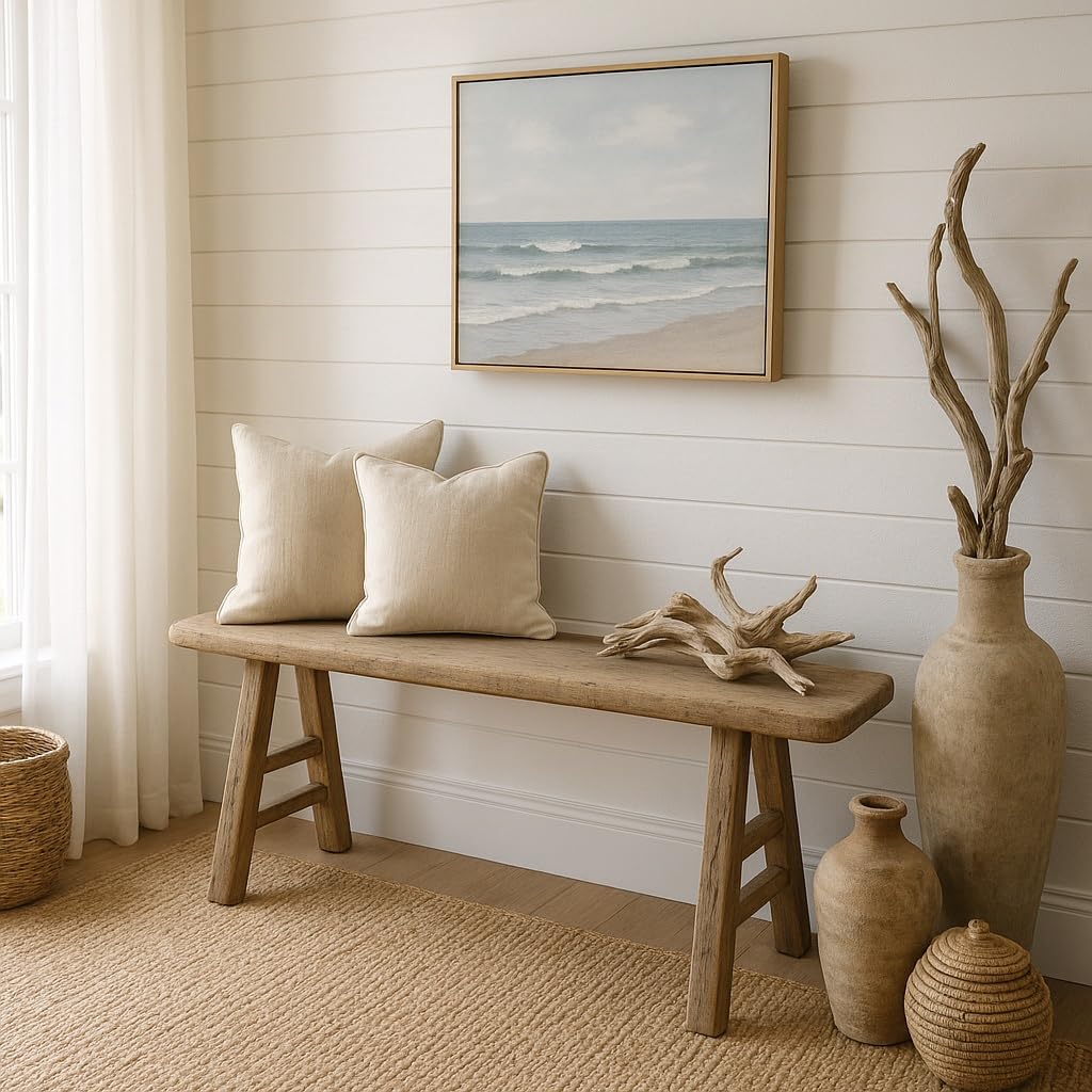 Handmade Wooden Entryway Bench K971